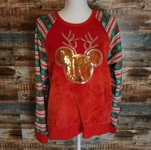 Disney Mickey mouse sweater with antlers XXL 19
